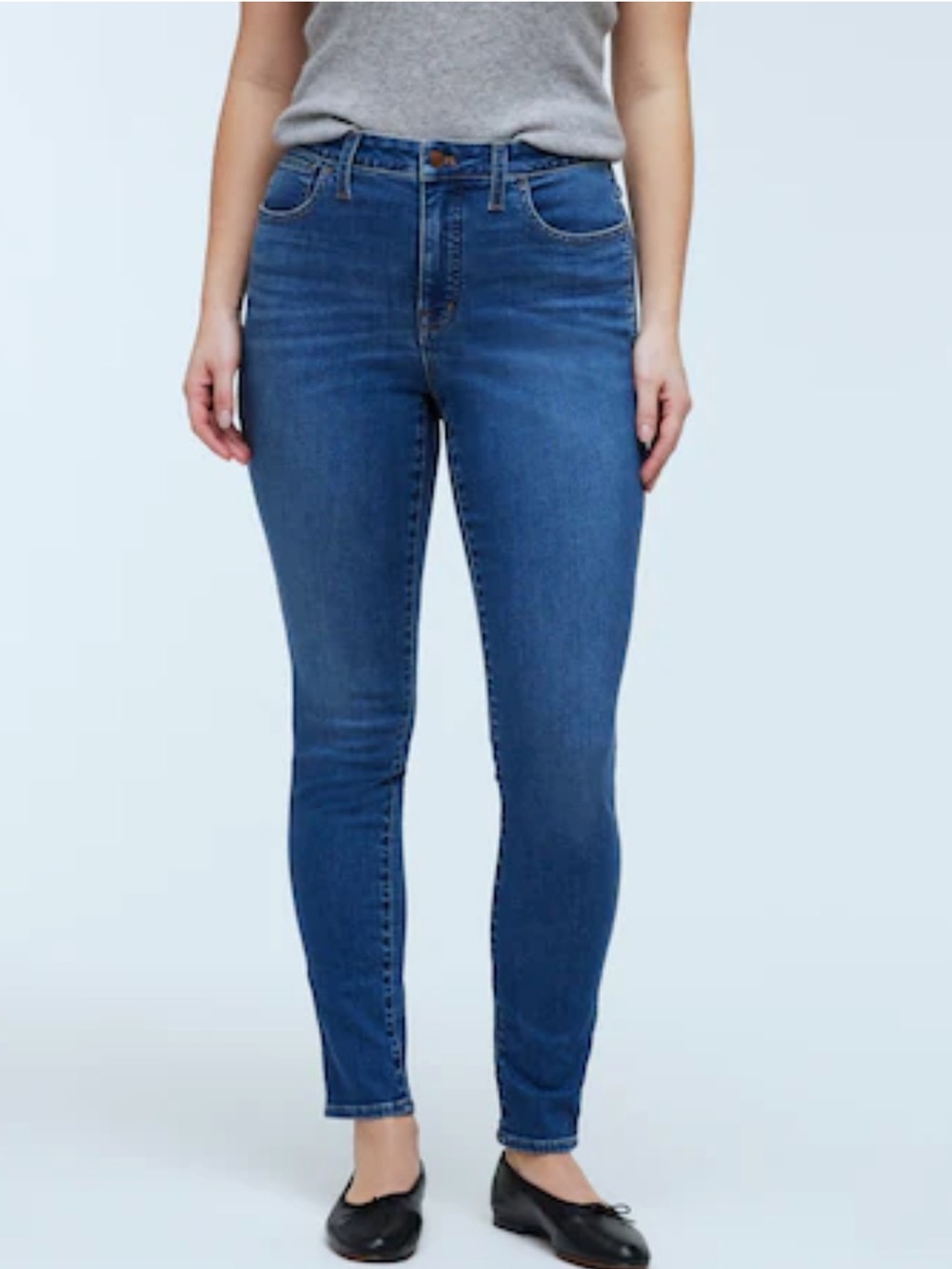 Madewell 10” high rise Skinny Jeans in Medium Blue Wash
